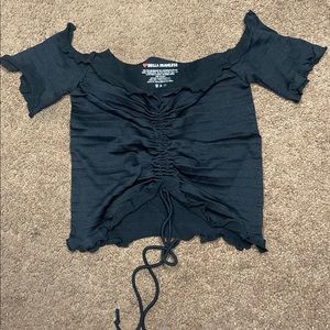 Black Off the shoulder Crop Top🖤